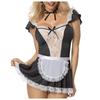 MOVAWAKY Women's French Maid Costume,Sexy Outfits Costume Cosplay Dress Anime Lolita French Valentines Day Maid Outfit Women Sexy Outfit for Bedroom Sexy Dress Up for The Bedroom view 1
