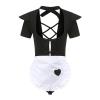 MOVAWAKY Maid Outfit Lingerie for Women,Maid Costume Outfit Set Maid Cosplay Maids Outfit Adult for Women Role Play Outfits Sexy Sexy Fancy Dress Costumes for Women view 2