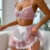 MOVAWAKY Sexy Maid Lingerie for Women,Sexy Maid Outfit Women Servant Anime Lingerie Set Black Short Sleeve Dress Bodysuit Fancy Dress Cosplay Dress Maid Costume view 2