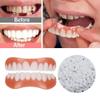 2 Pcs Instant Veneers Dentures Clip on Veneers Top and Bottom, Adjustable False Teeth Snap on Veneers Teeth for Man and Women, Fake Teeth Veneers Silicone Dentures for Confident Smile view 3