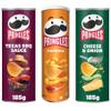 Crips & Snacks Bundle Mix Pack with Pringles Texas BBQ Sauce Flavour Crisps 185g - 1 Pack | Paprika Flavour Crisps 185g - 1 Pack | Cheese & Onion Flavour Crisps 185g - - 1 Pack | Total 3 Pack. view 1