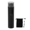 Mini Electric Beard Clipper Portable USB Rechargeable Trimmer for Daily Use and Travel, Stainless Steel Trimming Head (Black) view 1