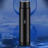 Mini Electric Beard Clipper Portable USB Rechargeable Trimmer for Daily Use and Travel, Stainless Steel Trimming Head (Black) view 3