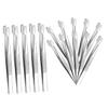 AUTSUPPL 15pcs Stainless Steel False Eyelash Tweezers and Flat Head Stamp Tweezers Set for Precise Crafting, Jewelry, and Philately Use in Beauty and Applications view 1