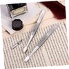 AUTSUPPL 15pcs Stainless Steel False Eyelash Tweezers and Flat Head Stamp Tweezers Set for Precise Crafting, Jewelry, and Philately Use in Beauty and Applications view 4