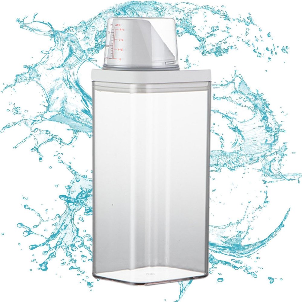 Liquid Dispenser - Laundry Powder Container, Fabric Softener Dispenser | Laundry Softener Dispenser Measuring Cup Lid, Laundry Detergent Dispenser for Scent Booster Beads Bleach 700ml/1500ml/1900ml