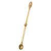 BIUDECO Brass Tibetan Ritual Spoon for Offering Oblations and Taking Out Ash, Intricately Carved Ethnic Antique Style Ghee Spoon Suitable for Religious Ceremonies and Home Use view 1
