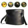 20L Collapsible Water Container, Black Folding Water Bucket, Camping Water Carrier with Handle, Outdoor Sports Lightweight Portable Collapsible Bucket Versatile for Traveling Fishing Hiking Boating view 2