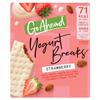Go Ahead Strawberry Fruit Yogurt Breaks Snack Bars 4 Pack Multipack 4 x 35.5g, Crispy yogurty fruity deliciousness, 71 Kcal per slice, Source of Fibre, No artificial colours or flavours view 1