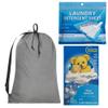 Laundry Backpack with Straps and 1 pack (30 sheets) Laundry Detergent Sheets and 1 pack (40 sheets) Dryer Sheets (Gray) view 1