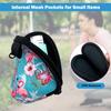 AMMKRO Neoprene Asthma Inhaler Holder, Protective Portable Travel Handy Holster, Lightweight Carrying Case with Carabiner Clip, Inhaler Not Included (Flamingo) view 4