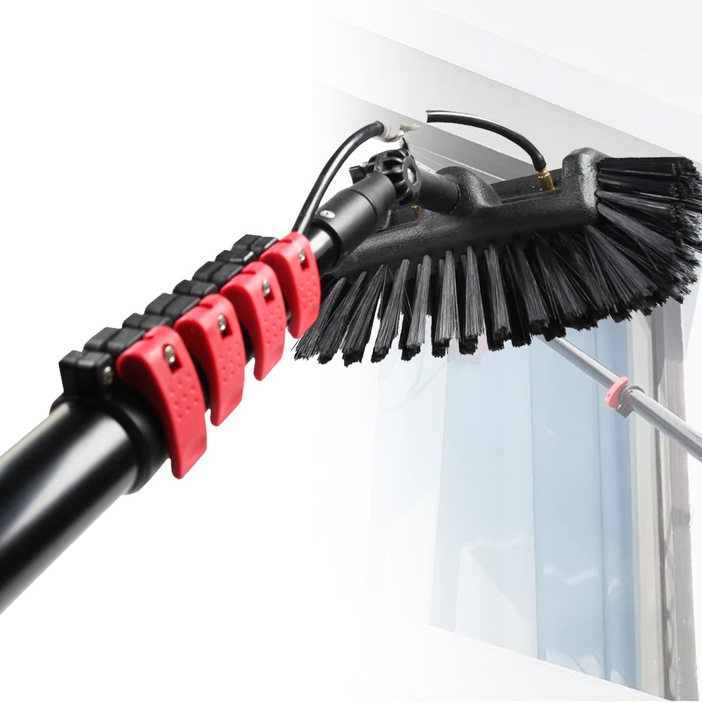 Spdazzleburst 3.6-12m High Clean telescopic pole, professional window cleaner, extendable cleaner conservatory roof, cleaning of photovoltaic and solar panels,10.8M/36FT