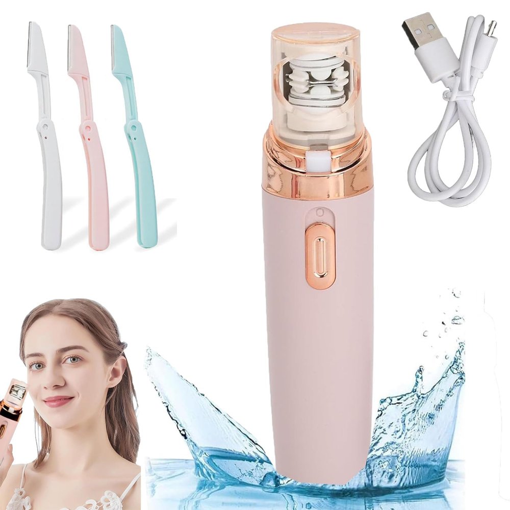 Lumisylk Pro Facial Epilator,Facial Hair Removal Epilator,Hair Removal for Face, Facial Hair Remover for Women Face, Ipx5 Waterproof Painless Hair Remover (Rechargeable Version)