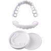 2 Pairs Snap on Veneers Teeth Snap on Dentures False Teeth Veneers Top And Bottom, Cosmetic Teeth Dentures Teeth Veneers for Women And Men Cover Bad Teeth view 1