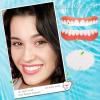2 Pairs Clip on Veneers Top and Bottom False Teeth Veneers Adjustable, Temporary Dentures Fake Teeth Covers The Bad Teeth, Missing Tooth Replacement Kit Cosmetic Teeth for Man & Women view 3