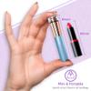 Mini Portable Facial Hair, Lips and Chin Remover Trimmer for Women, Facial Painless Epilator Pen, 18K Gold-Plated 13mm Hypoallergenic Rotary Head. 360 LED Light for Instant and Painless Hair Remover view 3