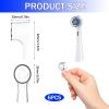 6 Toothbrush Heads Cover Compatible with Oral B iO Brush Round Heads, Dustproof Cover Cap Electric Toothbrush Protective Case Hygienic Covers for Travel Family (Transparent, One Size) view 2