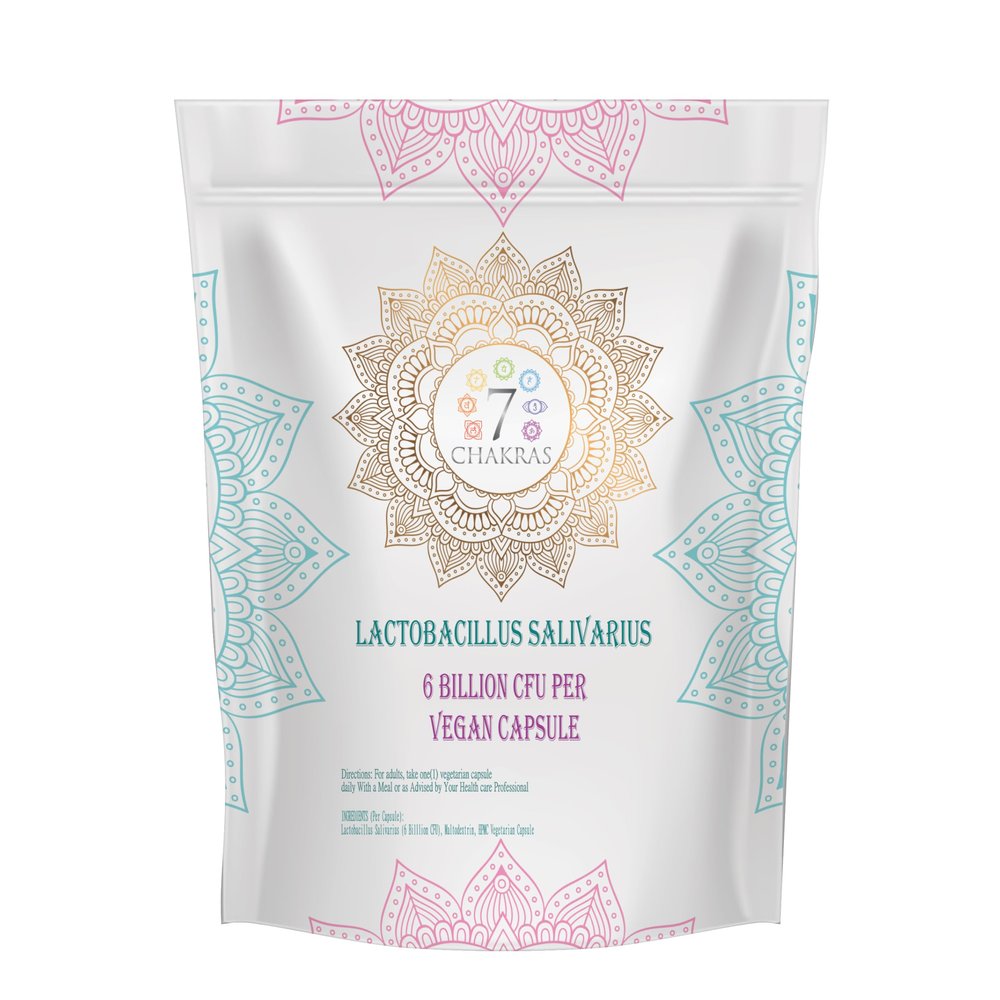 7C Lactobacillus Salivarius | 60 High Strength L Salivarius Capsules - 6B CFU L-Salivarius Probiotic per Serving | Lactobacillus-Salivarius Probiotic | Non-GMO Gluten & Allergen Free | Made in The UK