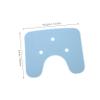 Beaupretty 2pcs Shower Chair Cushion Bath Seat Pad Non Slip Bench Cushion for Elderly Home Bathroom Use Replaceable view 3