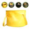 10L Collapsible Water Container, Yellow Folding Water Bucket, Camping Water Carrier with Handle, Outdoor Sports Lightweight Portable Collapsible Bucket Versatile for Traveling Fishing Hiking Boating view 2