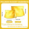 10L Collapsible Water Container, Yellow Folding Water Bucket, Camping Water Carrier with Handle, Outdoor Sports Lightweight Portable Collapsible Bucket Versatile for Traveling Fishing Hiking Boating view 3