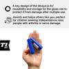 0.5ml U-100 disposable syringe T1me Vial Syringe Insulin Filling Support (BD Micro-Fine and other insulin syringe), Insulin transfer device for diabetes, Bottle Protector Case, Vial Holder (Blue) view 4