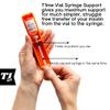 0.5ml U-100 disposable syringe T1me Vial Syringe Insulin Filling Support (BD Micro-Fine and other insulin syringe), Insulin transfer device for diabetes, Bottle Protector Case, Vial Holder (Orange) view 2