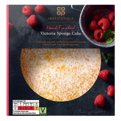 Co-op Irresistible Hand Finished Victoria Sponge Cake