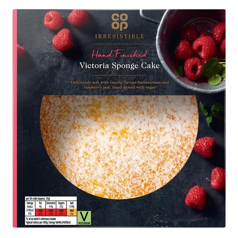 Co-op Irresistible Hand Finished Victoria Sponge Cake