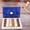 Ghasitaram Gifts Jaiccha Rakhi Gifts for Brothers Assorted Kaju Katlis 24 pcs with Pearl Beads Rakhi view 1