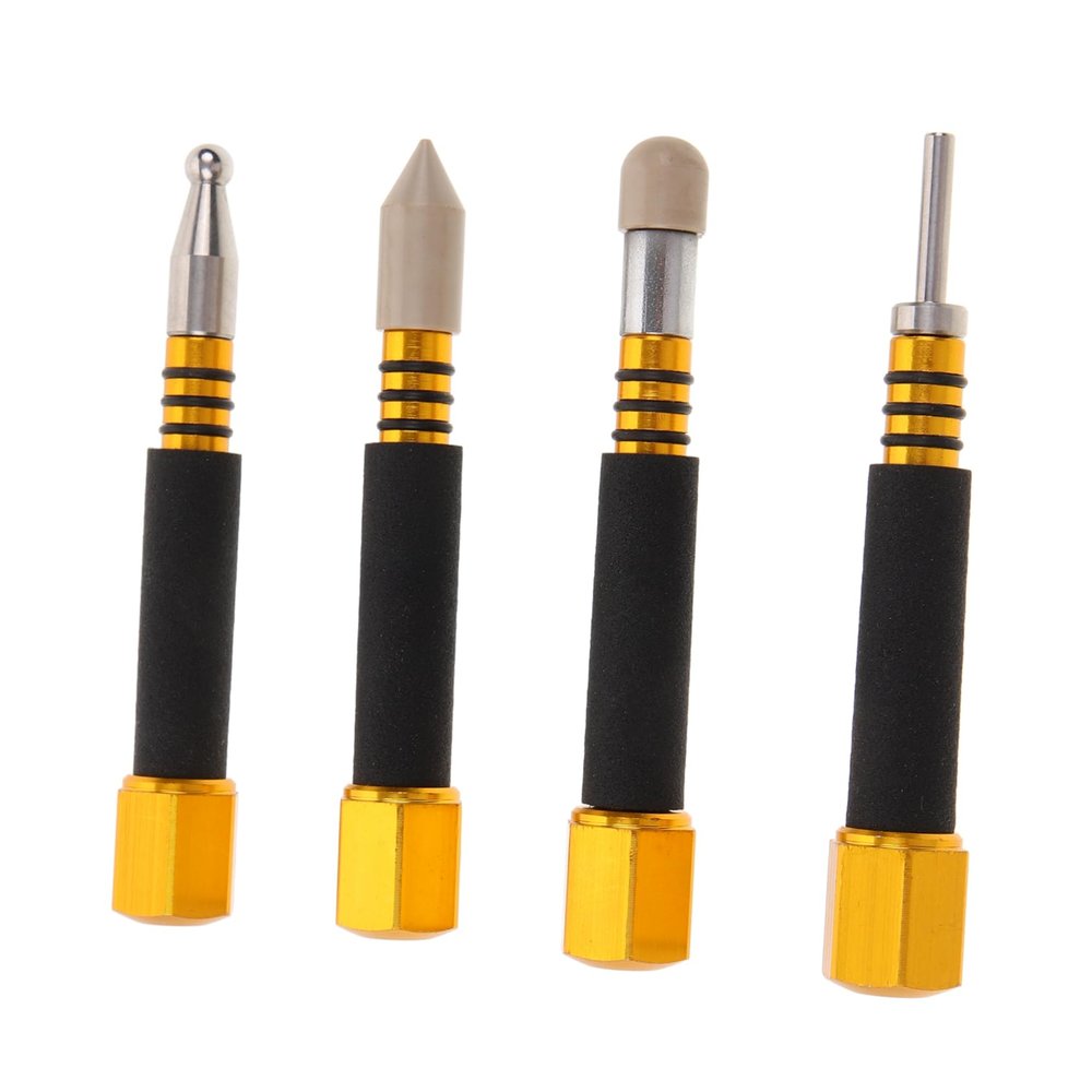 PLAFOPE Tap down Pen Dent Remover Tool for Automotive 4Pc Kit Paintless Tools for Body Dents DIY Friendly for Hail Damage Restoration