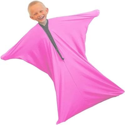 Full Body Sock Sensory Sox for Autism Kids Adults Stretchy Breathable Cozy Cocoon Sack Has Calming Effect On Boys Girls with Special Needs(Rosa,M)