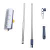 2-in-1 Floor Brush with Stiff Bristles, Can Be Rotated 180 Degrees, for Bathrooms and Kitchens, Extended Handle and Removable for Tiled Floors, Hardwood Floors and Glass view 1