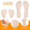 2pcs Flip Flop Thong Cushion, 8.27x2.76in & 3.54x2.76in Adhesives Gel Shoe Pad Anti-Slip Shock Absorption Invisible Slim Inserts Flip Flop Strap Pads Reliable Toe Protectors(Flannel Apricot) view 4