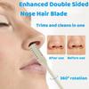 2-in-1 Nose Hair Trimmer, 2024 Nostril Hair Remover Tool, Double-Sided Nose Hair Knife, Portable Manual 360 Rotating Nose Hair Trimmer with Ear Picker (5 Colours, 5 Pieces) view 3