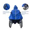 UYSELA Waterproof Poncho for Wheelchairs Universal Raincoat Waterproof Wheelchair Poncho for Mobility,Elderly,Cape,Scooter,Coverall,Disability, Drawstring Hood,Blue Blau view 2