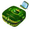 Zipper Menstrual Cup Pouch, Sanitary Napkin Storage Bags, Happy St Patrick Lucky Green Clover-1193 Soft Tampons Collect Holder Purse for Girls Women Ladies Feminine view 1