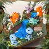 17PCS Dinosaur Cake Topper, Dinosaur Eggs Leaves Grasses Cake Decorations with Happy Birthday Sign Cake Toppers for Birthday Party Decorations, Safari Animal Themed Party view 4