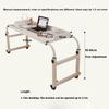 115-210cm Overbed Table with Wheels, Height Adjustable 65-95CM Computer Desk Standing Workstation Food Tray Desk Rolling Medical Table for Home and Hospital view 2