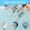 4 Pcs Crevice Cleaning Brush Hard Bristle Crevice Cleaning Brushes with Scraper Multifunctional Gap Cleaning Brush Household Rotating Crevice Cleaning Tool for Bathroom view 2