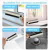 4 Pcs Crevice Cleaning Brush Hard Bristle Crevice Cleaning Brushes with Scraper Multifunctional Gap Cleaning Brush Household Rotating Crevice Cleaning Tool for Bathroom view 4