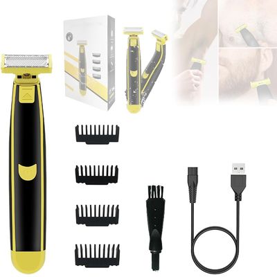 Electric Razor for Men, Full Body Washable Wet and Dry Shaver, Waterproof Men's Rotary Facial Shaver, USB Rechargeable Ergonomic Body Shaver