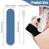 Andibro 4Pcs 2-in-1 Nasal Hair Cutter, Double Sided Nose Hair Knife 360 Rotating Nose Hair Trimmer Manual Nostril Hair Remover Tool for Women & Men view 3
