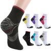 6 Pairs Compression Socks For Women & Men, Multi-coloured Plantar Fasciitis Socks with Arch Support for Athletic Medical Pregnant Travel Relief Foot Pain(UK5-9) view 1