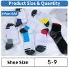 6 Pairs Compression Socks For Women & Men, Multi-coloured Plantar Fasciitis Socks with Arch Support for Athletic Medical Pregnant Travel Relief Foot Pain(UK5-9) view 2