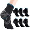 6 Pairs Compression Socks, Plantar Fasciitis Socks with Arch Support for Athletic Medical Pregnant Travel Women & Men (Black) view 1
