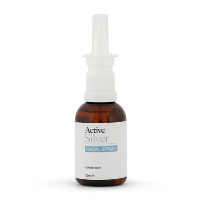 Active Silver - Nose Spray - 10ppm Pure Colloidal Silver - Gentle, Natural Sinus Support - UK Made, Vegan, Cruelty-Free, Lab-Tested, Additive-Free - 50ml