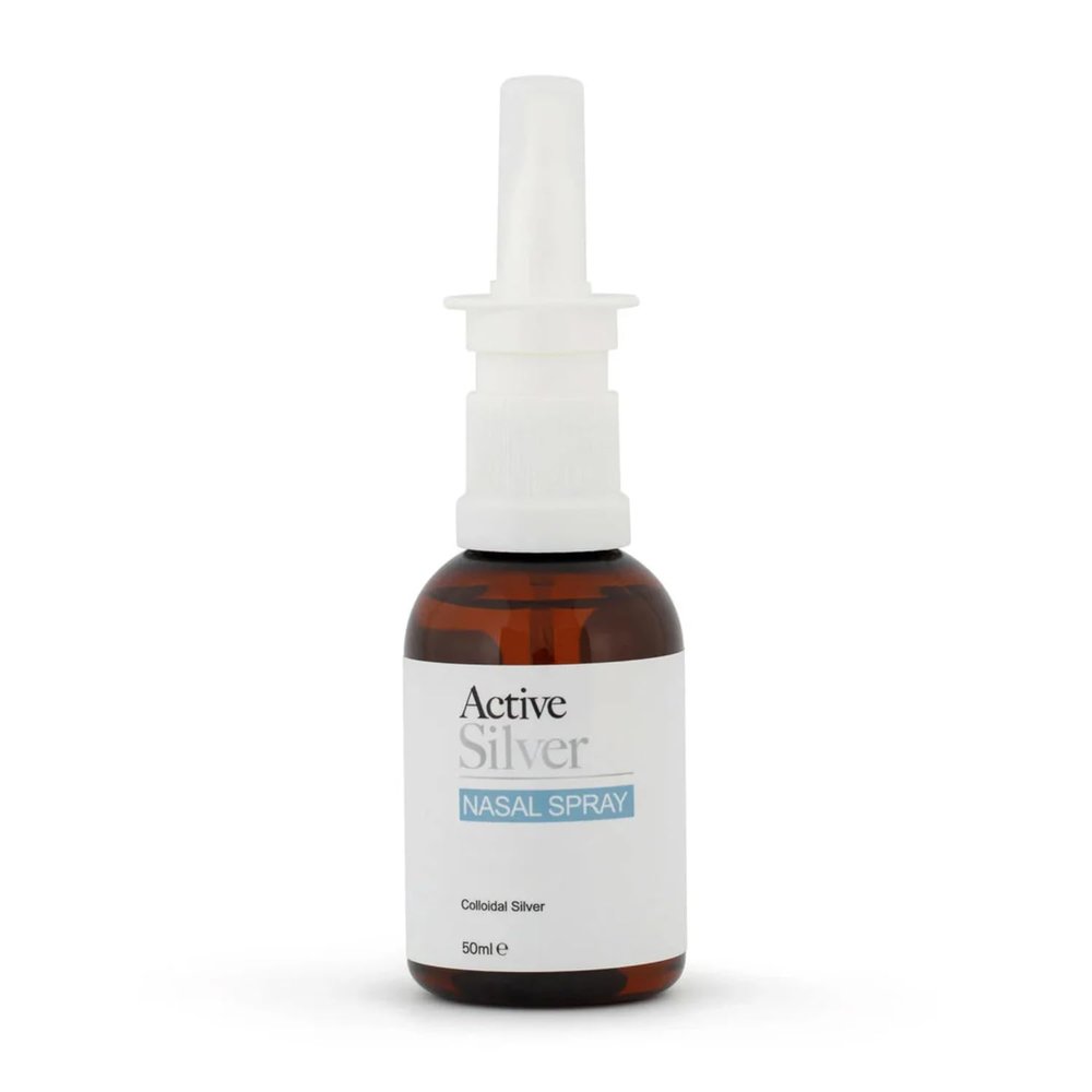 Active Silver - Nose Spray - 10ppm Pure Colloidal Silver - Gentle, Natural Sinus Support - UK Made, Vegan, Cruelty-Free, Lab-Tested, Additive-Free - 50ml