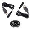 2PCS 15V Charger Cable for Philips Shaver Charger HQ8505 Cable, Compatible with Philips Norelco Series, Beard Trimmer Electric Razor USB Charging Cord