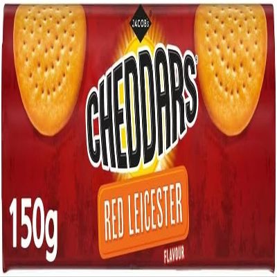 Cheddars Red Leicester (150G X 5) | Premium product | Baked with Real Cheese | Oven baked | Suitable for Vegetarians | No artificial colours or flavours